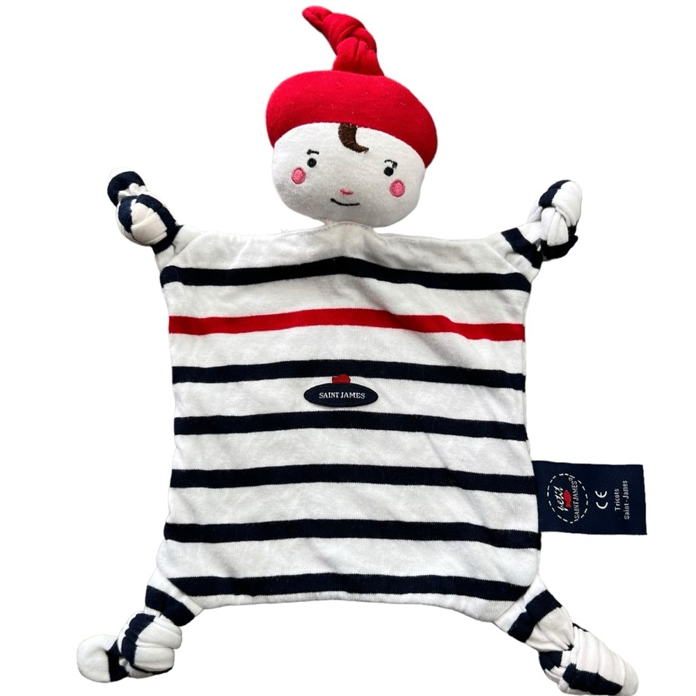 Petit Saint James Baby Lovey Security Blanket